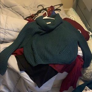 Dark green sweater